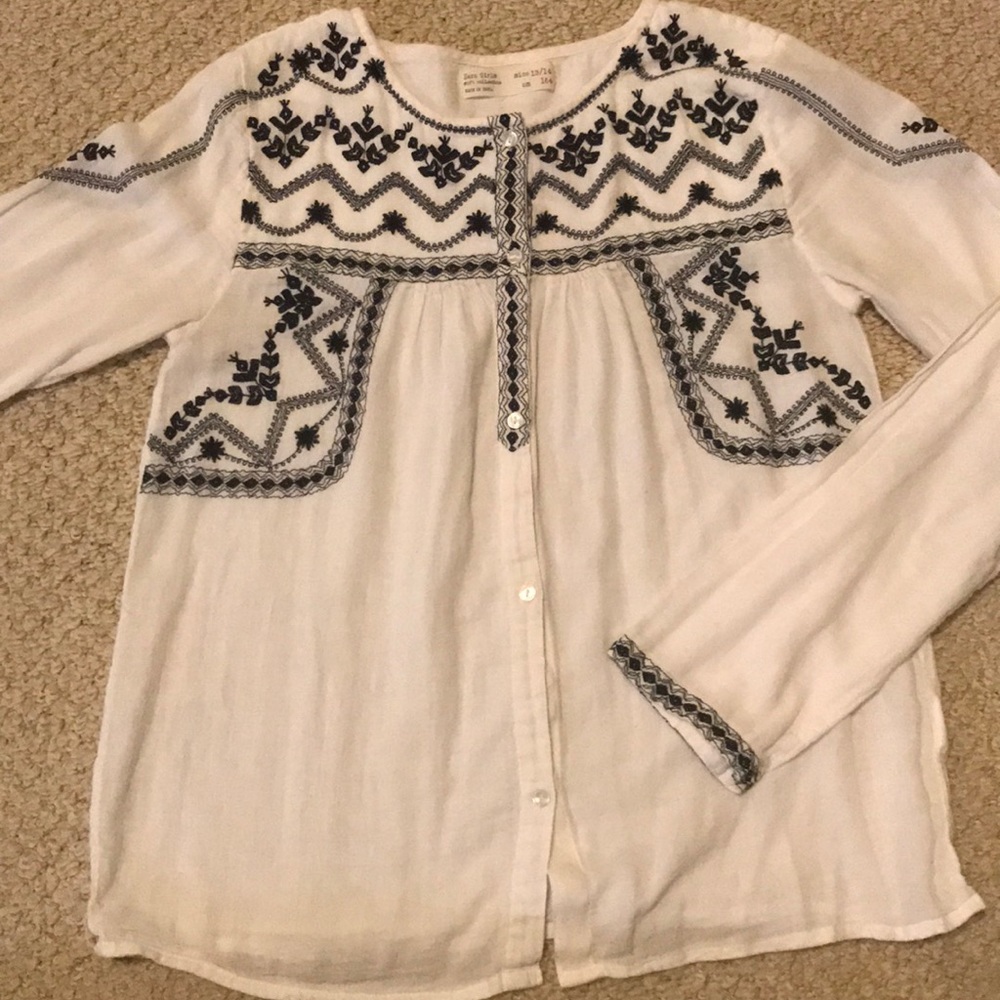 Zara Cute Button Down Top - image 2